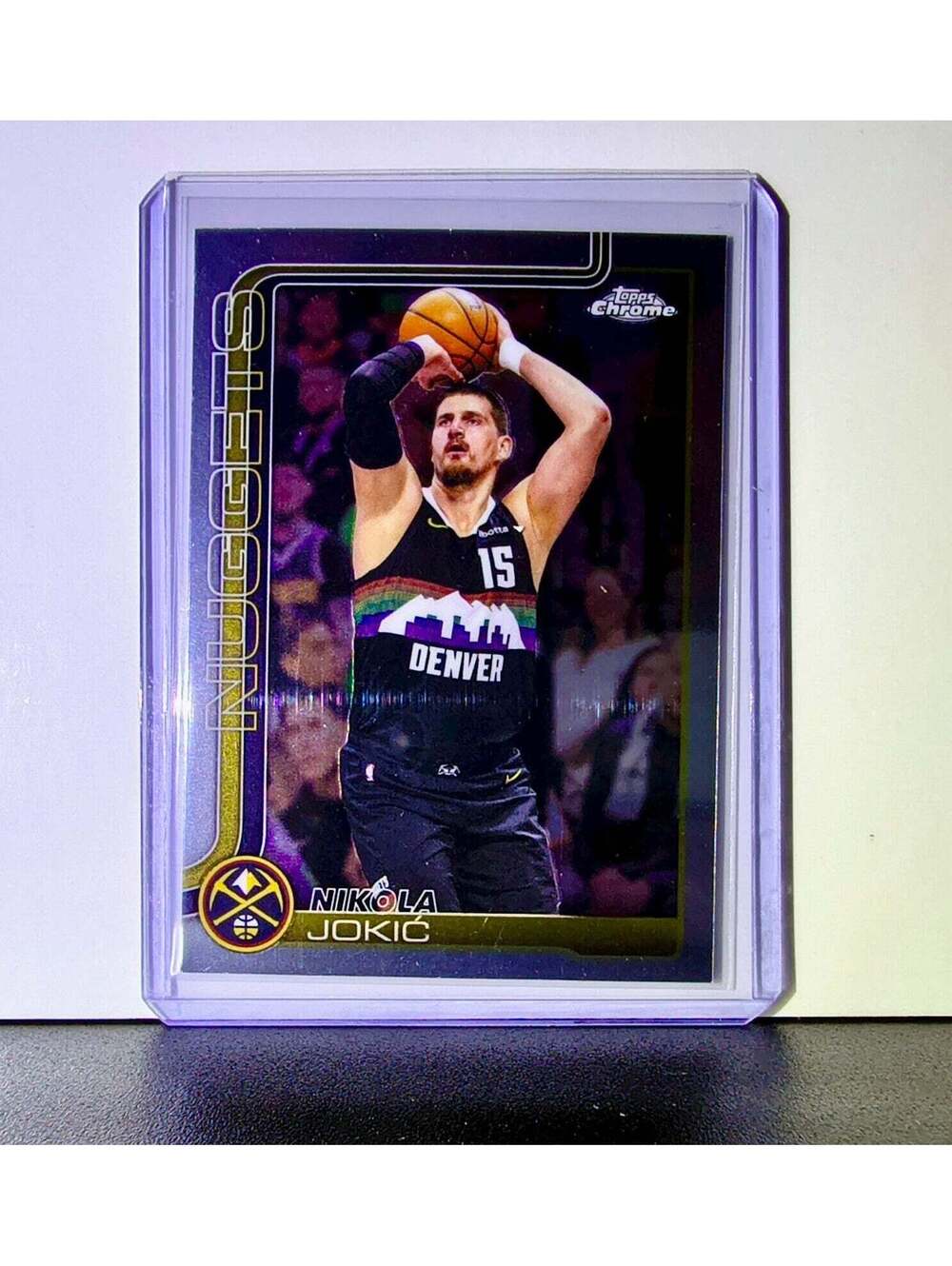 Nikola Jokić 2025-26 NBA Topps Chrome Update #12 Basketball Card Denver Nuggets